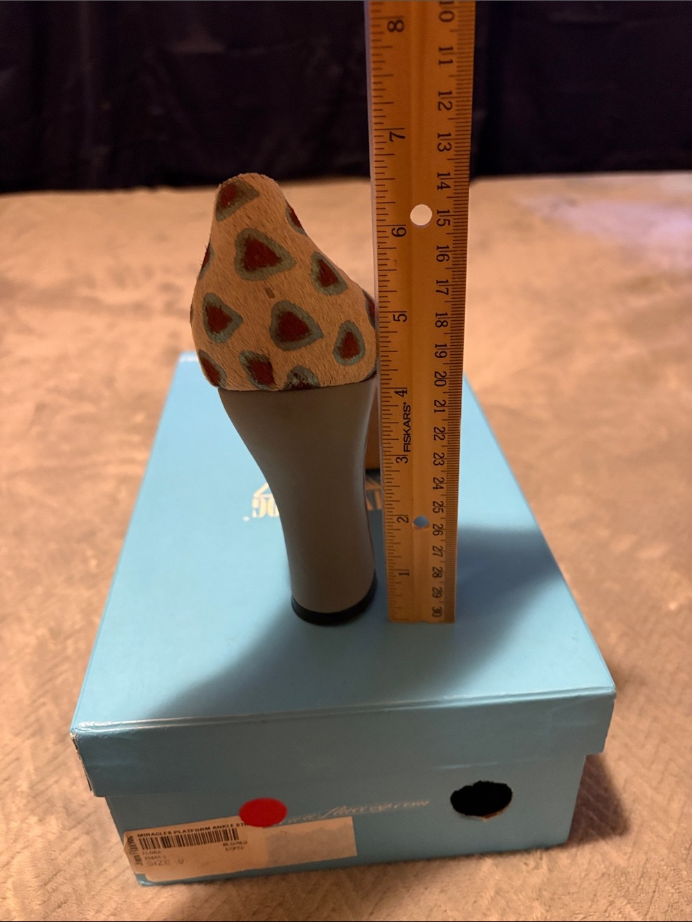 John Fluevog- Pre Loved Miracles Floral and Heart Mary Janes - Picture 11 of 11